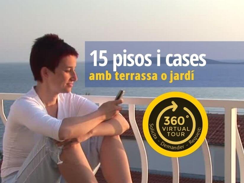 15 cases i pisos amb terrassa o jardí a bon preu