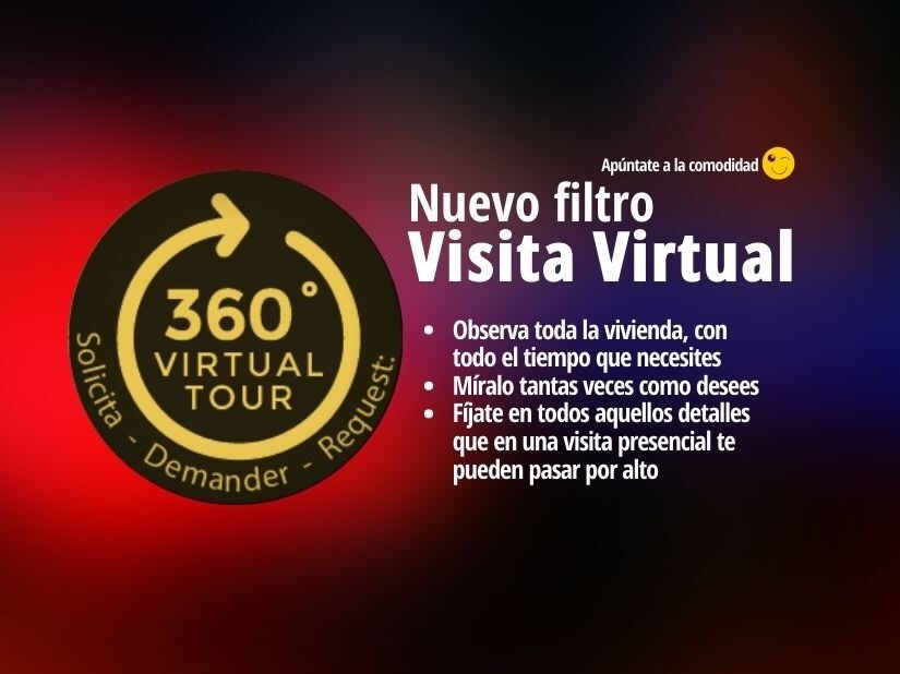 Visita virtual para pisos casas