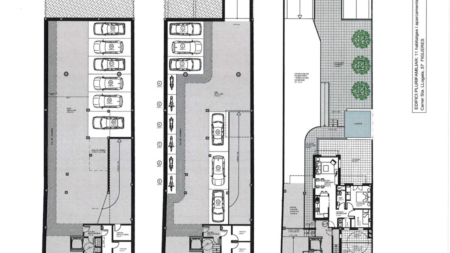 Ample parking space for sale, a few meters from downtown.