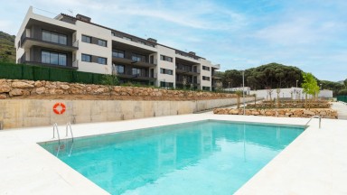 New construction of a promotion of apartements for sale at El Port de la Selva