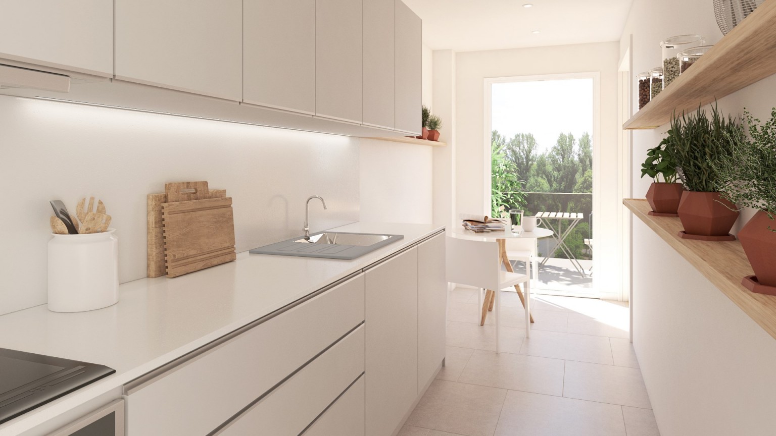 New construction apartment for sale, in the Domeny area of ​​Girona.