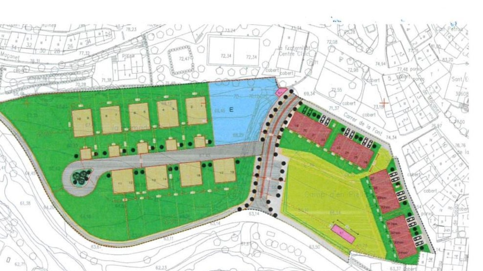 Solar en venta, para la construcción de vivienda adosada, en Biure d'Empordà.