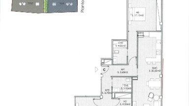 Appartement à la vente, ville, 89m², 3 chambres, 2 salle bains, ascenseur, neuf.