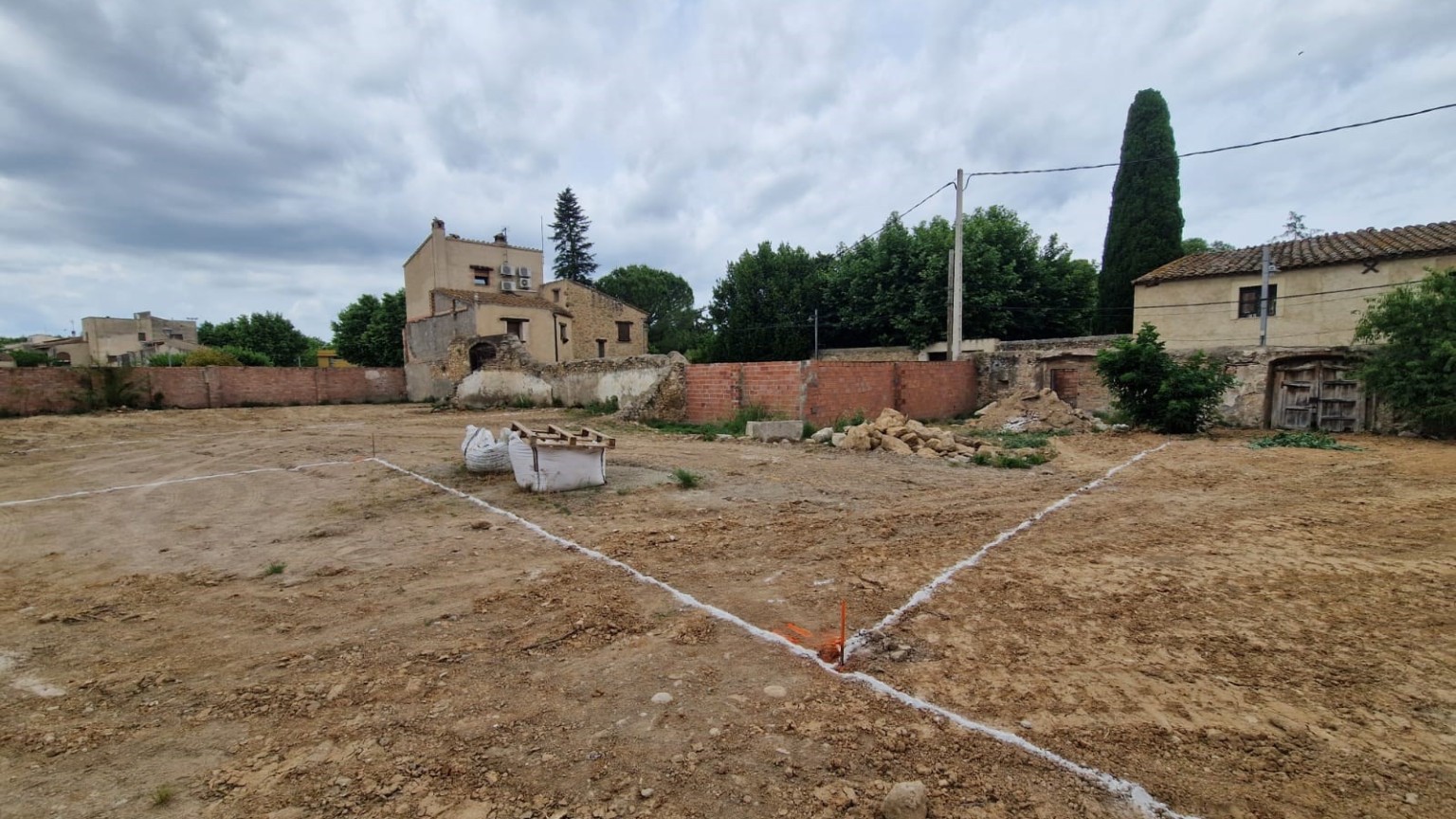Parcela esquinera en venta, en Borrassà